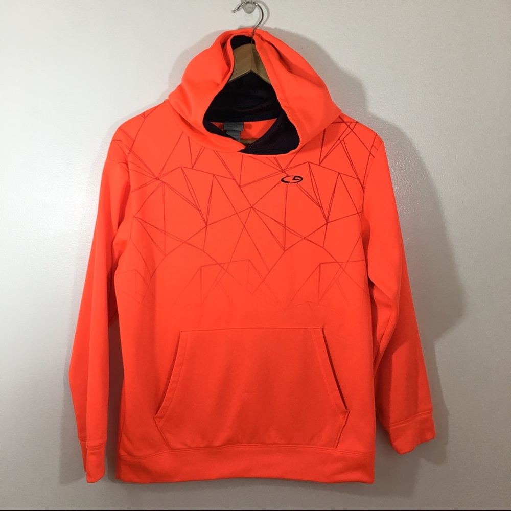Champion neon orange Boys hoodie size 12/14